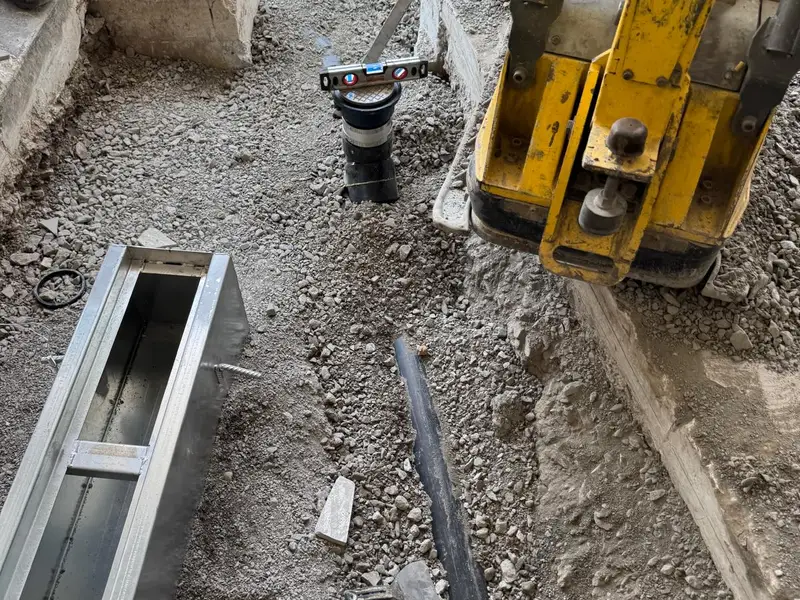Excavation & drain